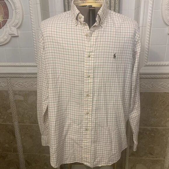 Ralph Lauren. Size XL. Cotton Long Sleeve/Button Cuff. Logo. B106 - Picture 1 of 5